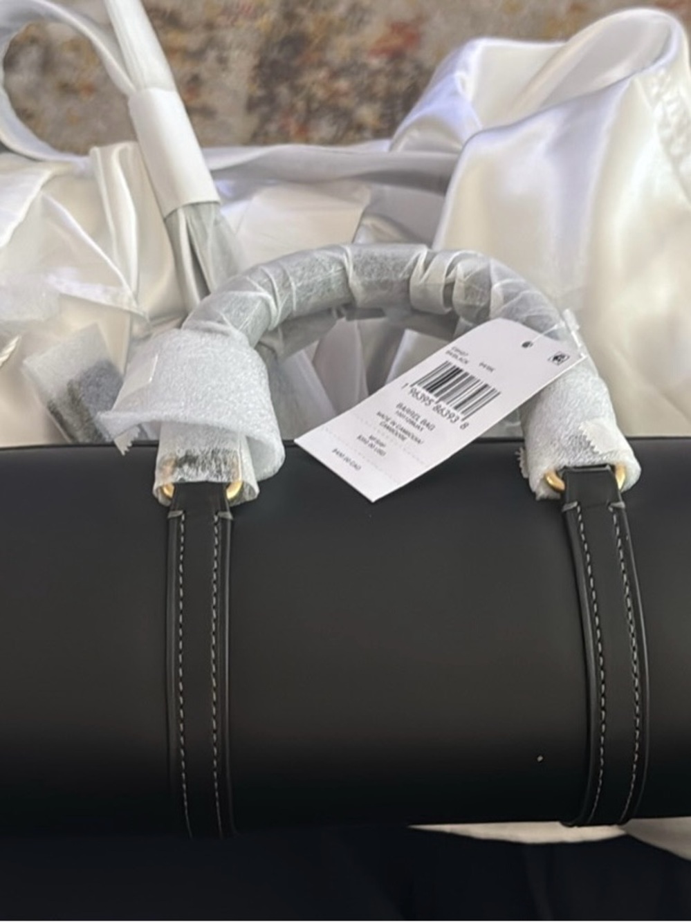 Coach Black Satchel with Double Top Handles